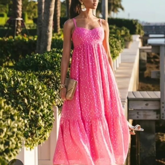 Lilly Pulitzer Dresses & Skirts - Nwt Lilly Pulitzer Hiedi/Heidi Aura Pink Maxi Dress 6